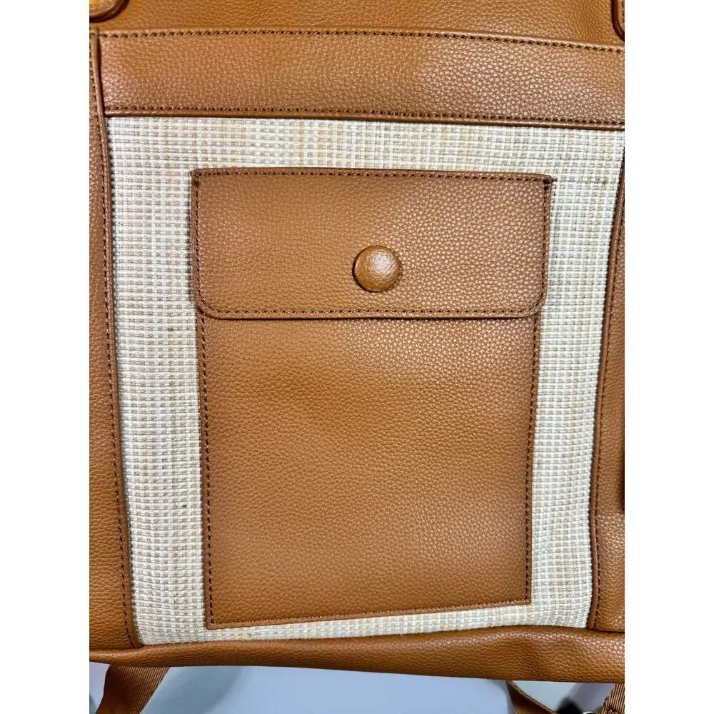 NWT Lily Jade Marie Leather Convertable Backpack Diaper Bag